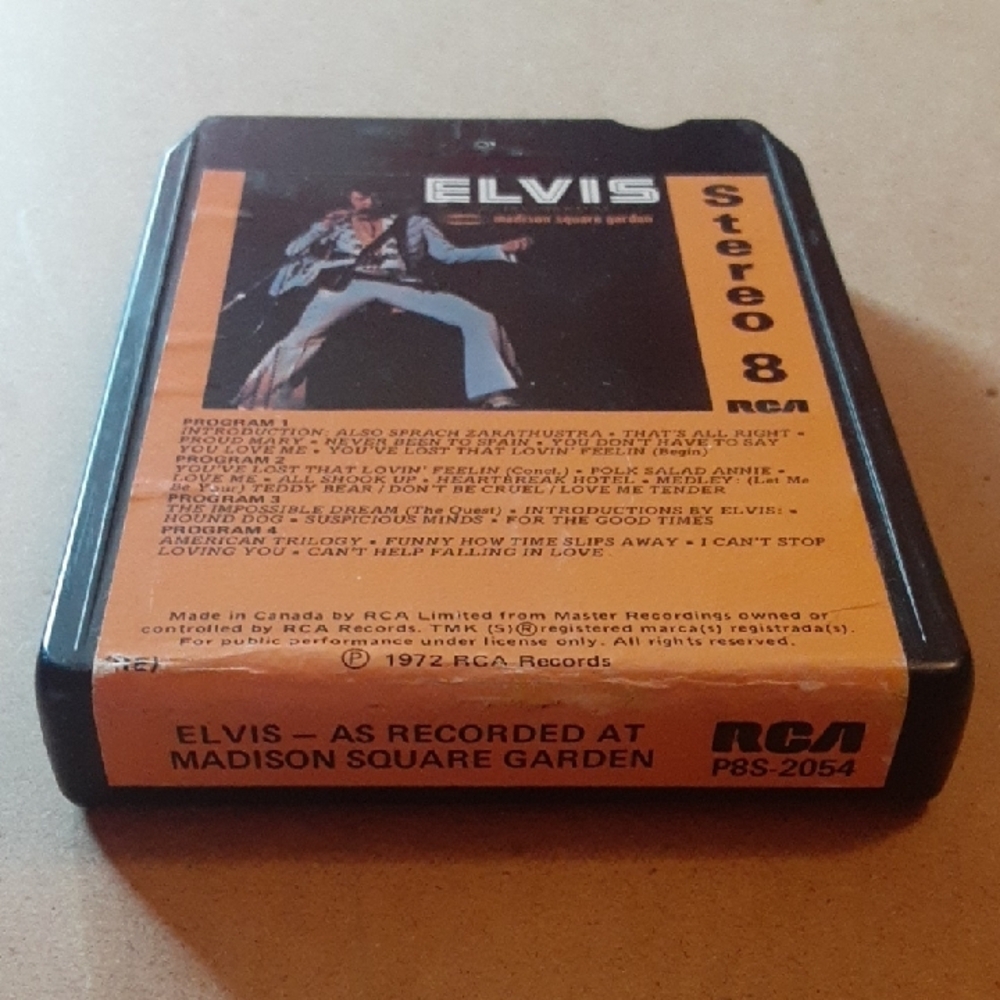 Elvis Presley At Madison Square Garden Stereo 8 Track